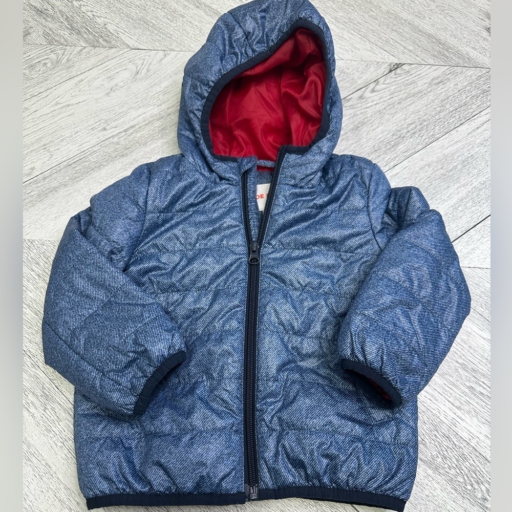 Joe Fresh Blue Quilted Light Puffer Jacket 2T